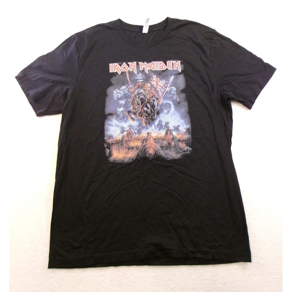 Iron Maiden Graphic T-Shirt Mens XL‎ Black Short Sleeve Band Tee